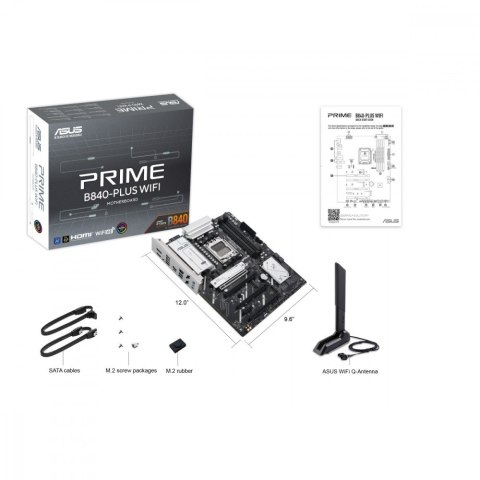 Płyta główna Asus PRIME B840-PLUS WIFI AM5 DDR5 dla Ryzen 9000 4xM.2