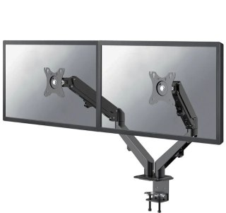 Uchwyt biurkowy Neomounts DS70-700BL2 do 2LCD 27 cali regulowany