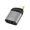 Adapter USB-C do DisplayPort 8K kompaktowy aluminiowy LogiLink