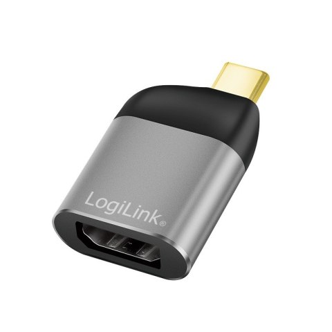 Adapter USB-C do DisplayPort 8K kompaktowy aluminiowy LogiLink