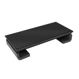 Ergonomiczna Podstawa Pod Monitor składana czarna z szufladą