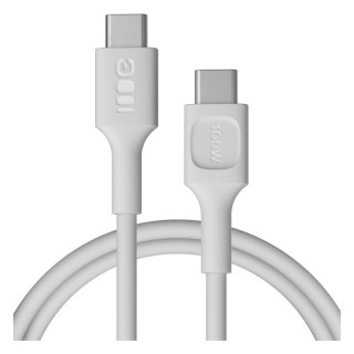 Kabel USB-C PowerFlex 100W 1.2m silikonowy biały szybkie ładowanie