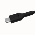 Kabel USB-C PowerFlex 100W silikonowy 1.2m czarny do ładowania