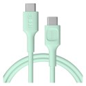 Kabel USB-C PowerFlex 100W 1.2m miękki silikonowy zielony