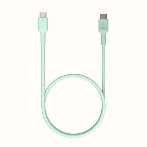Kabel USB-C PowerFlex 100W 1.2m miękki silikonowy zielony