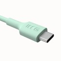 Kabel USB-C PowerFlex 100W 1.2m miękki silikonowy zielony
