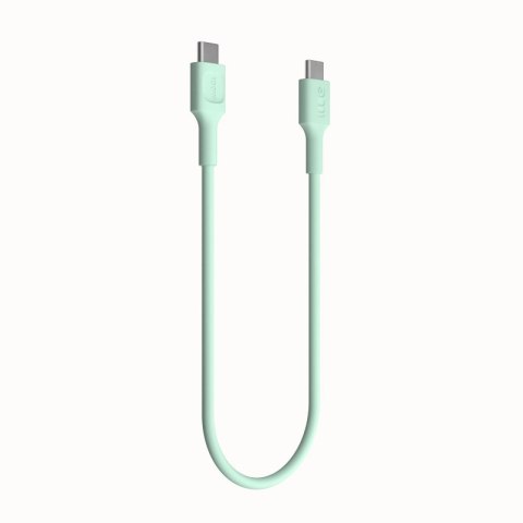Kabel USB-C PowerFlex 100W 1.2m miękki silikonowy zielony