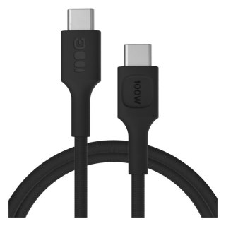Kabel USB-C Green Cell PowerStream 100W czarny 1,2m nylonowy