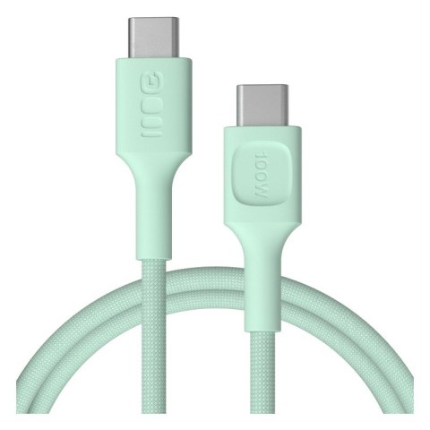Kabel USB-C PowerStream 100W 1,2m wytrzymały nylonowy zielony