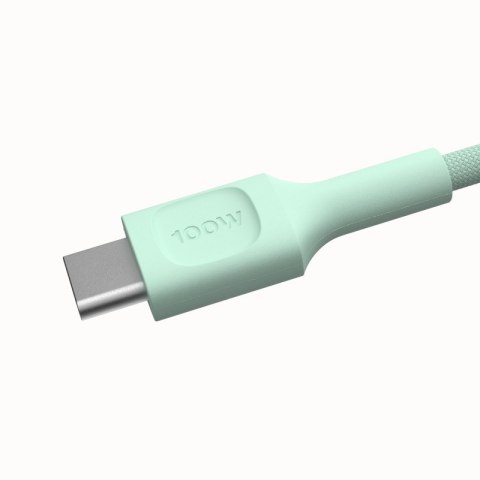 Kabel USB-C PowerStream 100W 1,2m wytrzymały nylonowy zielony