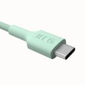 Kabel USB-C PowerStream 100W 1,2m wytrzymały nylonowy zielony