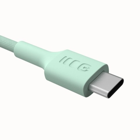 Kabel USB-C PowerStream 100W 1,2m wytrzymały nylonowy zielony