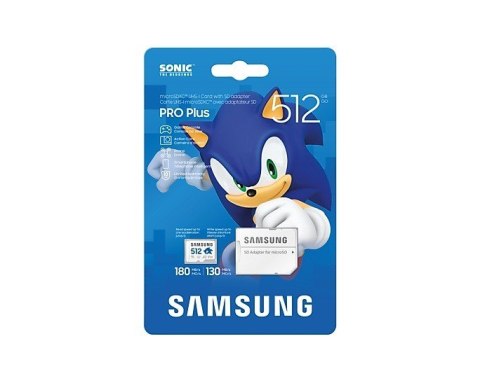 Karta pamięci Samsung MB-MD512SA/LC1 512GB Sonic PRO Plus szybka microSD