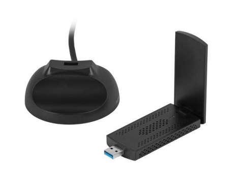 Karta sieciowa Lanberg NC-3000-WI USB 3.0 AX3000 WiFi 6 tri-band
