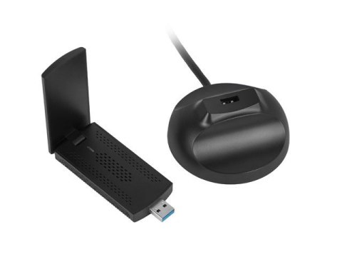 Karta sieciowa Lanberg NC-3000-WI USB 3.0 AX3000 WiFi 6 tri-band