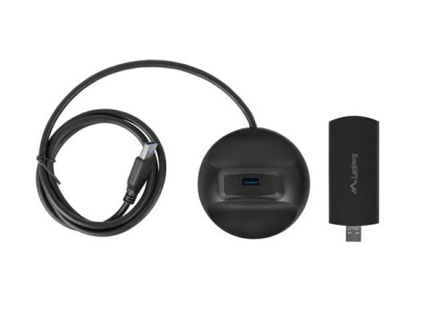 Karta sieciowa Lanberg NC-3000-WI USB 3.0 AX3000 WiFi 6 tri-band