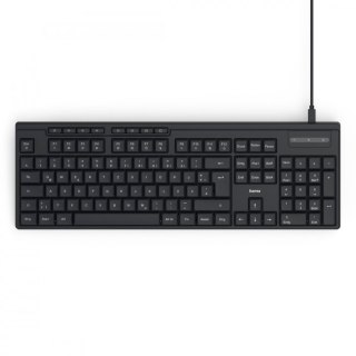Klawiatura Hama CK-200 przewodowa czarna ciche klawisze Bluetooth