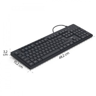 Klawiatura Hama CK-200 przewodowa czarna ciche klawisze Bluetooth