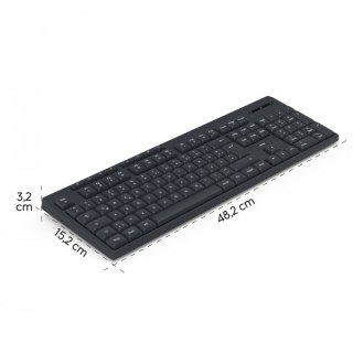 Klawiatura Hama WK-200 bezprzewodowa cicha z blokiem numerycznym