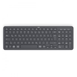 Klawiatura Hama WK-300 bezprzewodowa czarna cicha z multi-device