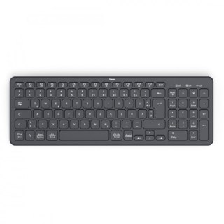 Klawiatura Hama WK-300 bezprzewodowa czarna cicha z multi-device