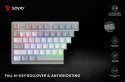 Klawiatura mechaniczna bezprzewodowa SAVIO PHENIX WHITE Gateron Red Pro ABS