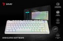 Klawiatura mechaniczna bezprzewodowa SAVIO PHENIX WHITE Gateron Red Pro ABS