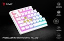 Klawiatura mechaniczna bezprzewodowa SAVIO PHENIX WHITE Gateron Yellow