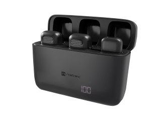 Mikrofon Natec HOPPER bezprzewodowy krawatowy pod Lightning 2 sztuki