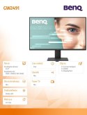 Monitor Benq GW2491 23.8 LED 100Hz 5ms IPS z HDMI
