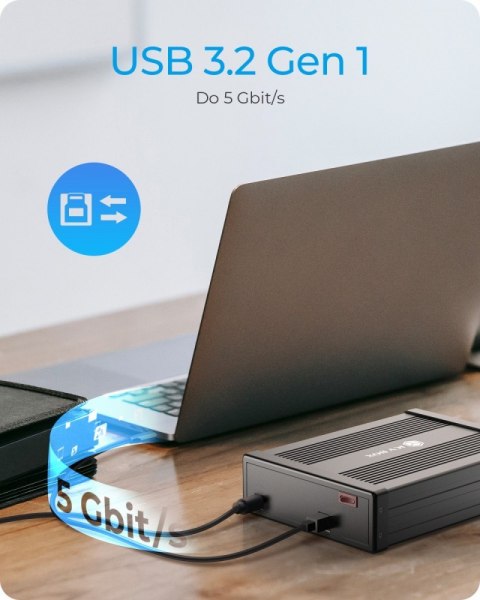 Obudowa IcyBox IB-525-U3 zewnętrzna SATA 5,25 czarna
