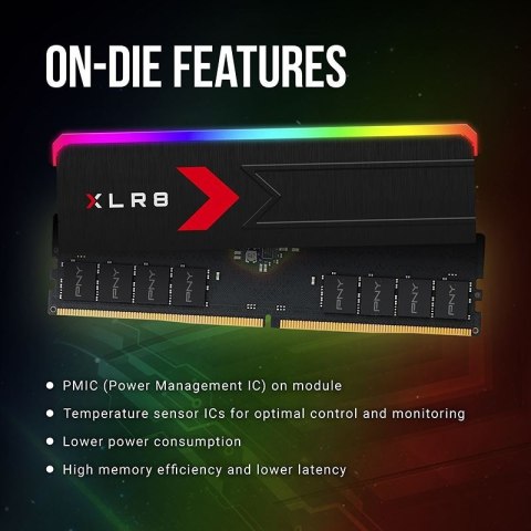 Pamięć PNY XLR8 Gaming DDR5 32GB 6000 MHz CL36 RGB wydajna