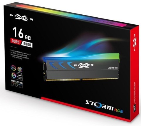 Pamięć DDR5 XPOWER Storm RGB 16GB 6000MHz CL36 szara gamingowa