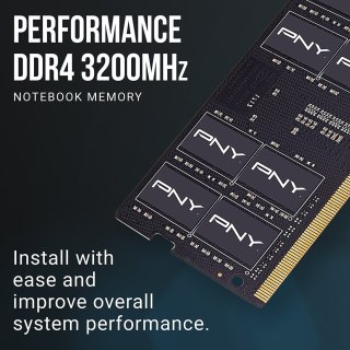 Pamięć PNY 16GB DDR4 SODIMM 3200MHz wydajna do notebooków
