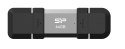 Pendrive Silicon Power C51 64GB USB-A USB-C szybki 120MB/s srebrny