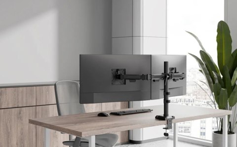 Ramię do monitora Neomounts DS60-600BL2 biurkowe dla 2 monitorów 32''