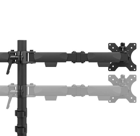 Ramię do monitora Neomounts DS60-600BL2 biurkowe dla 2 monitorów 32''