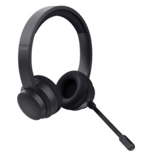 Słuchawki bezprzewodowe Trust Ayda Wireless ENC czarne z redukcją hałasu