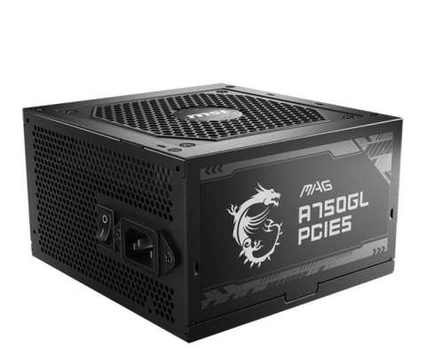 Zasilacz MSI MAG A750GL PCIE5 750W 80PLUS GOLD modularny ATX 3.0