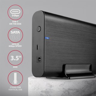 AXAGON EE35-A6C aluminiowa obudowa 3.5 USB 3.2 Gen1 bezśrubowa elegancka
