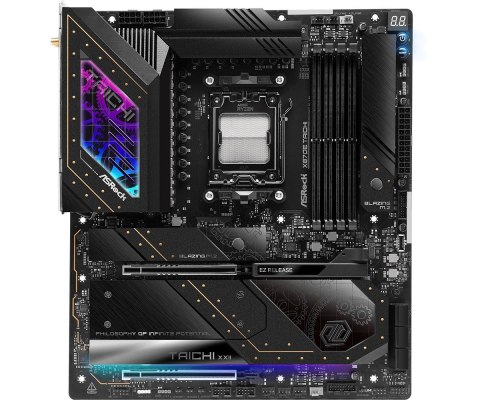 Płyta główna ASRock X870E TAICHI AM5 EATX 4DDR5 z M.2 USB4 wydajna