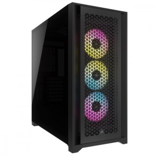 Obudowa Corsair iCUE 5000D RGB Airflow czarna mid tower z chłodzeniem