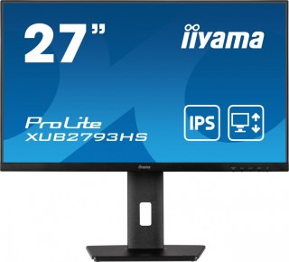 Monitor IIYAMA ProLite XUB2793HS-B7 27 FHD IPS z regulowaną wysokością
