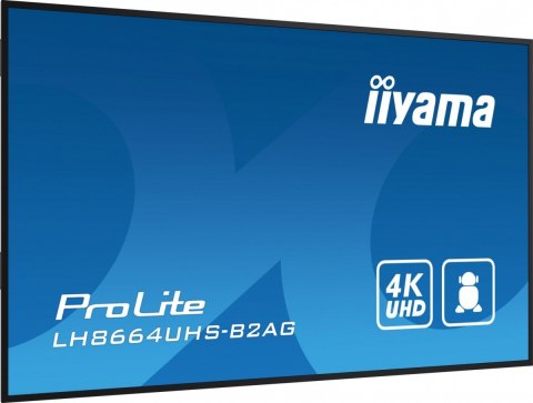 Monitor IIYAMA ProLite LH8664UHS-B2AG 86 4K IPS biznesowy z Android 11