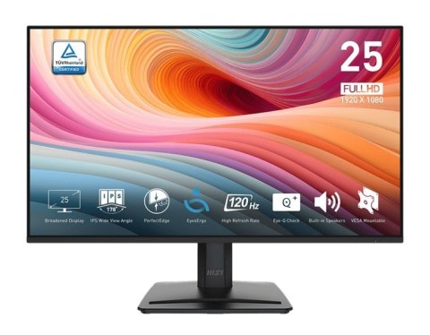 Monitor MSI PRO MP251 E2 24.5 FHD 120Hz elegancki domowy biurowy