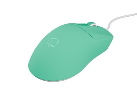 Mysz gamingowa Natec Fury TANTO T4 RGB 12000 DPI miętowa lekka