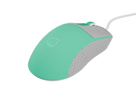 Mysz gamingowa Natec Fury TANTO T4 RGB 12000 DPI miętowa lekka
