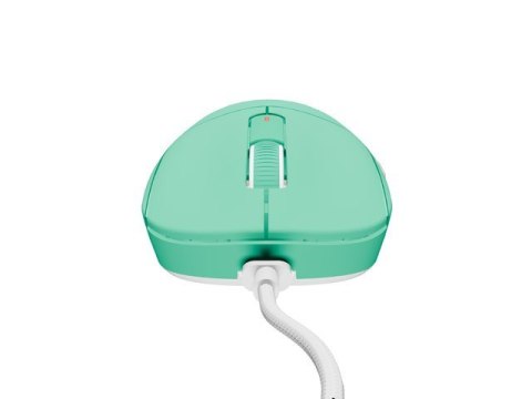 Mysz gamingowa Natec Fury TANTO T4 RGB 12000 DPI miętowa lekka