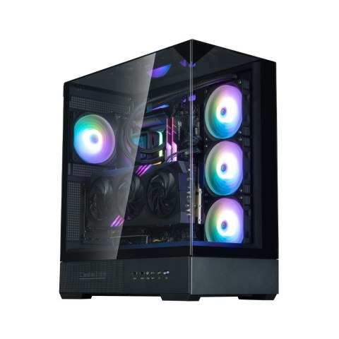 Obudowa Zalman P40 Prism Mid-Tower czarna szkło hartowane ARGB