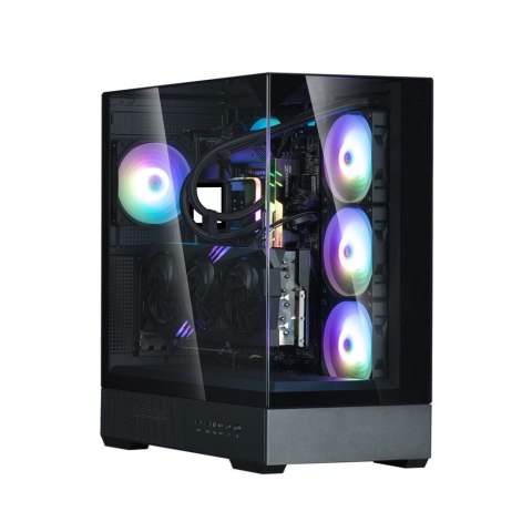 Obudowa Zalman P40 Prism Mid-Tower czarna szkło hartowane ARGB